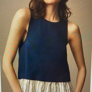 Anthropologie Open-Back Twofer Tank